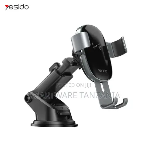 Yesido Wireless Car Phone Holder, 15W Fast Charging, Adjustable Mount