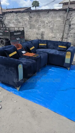 Sofa Set L Shape 4 Seaters With Charger