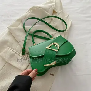 Green PU Leather Crossbody Bag