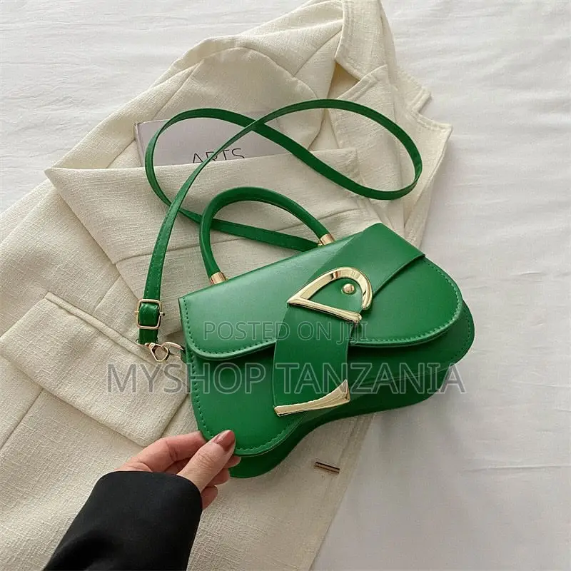 Green PU Leather Crossbody Bag