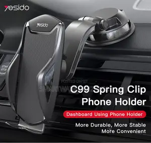Yesido Adjustable Car Holder With Suction Cup Design for Easy Mounting