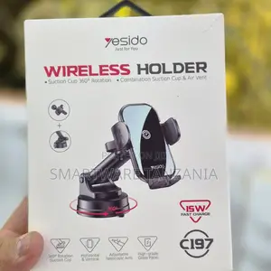 Yesido Wireless Car Charger Holder, 360° Rotation Suction Cup and Arm