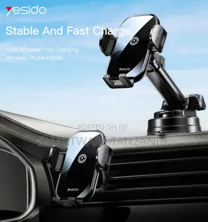Yesido Wireless Car Charger Holder, 360° Rotation Suction Cup and Arm