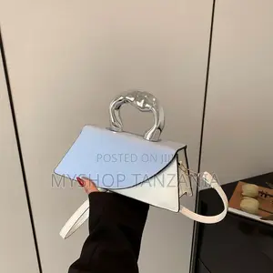 White and Blue Handbag