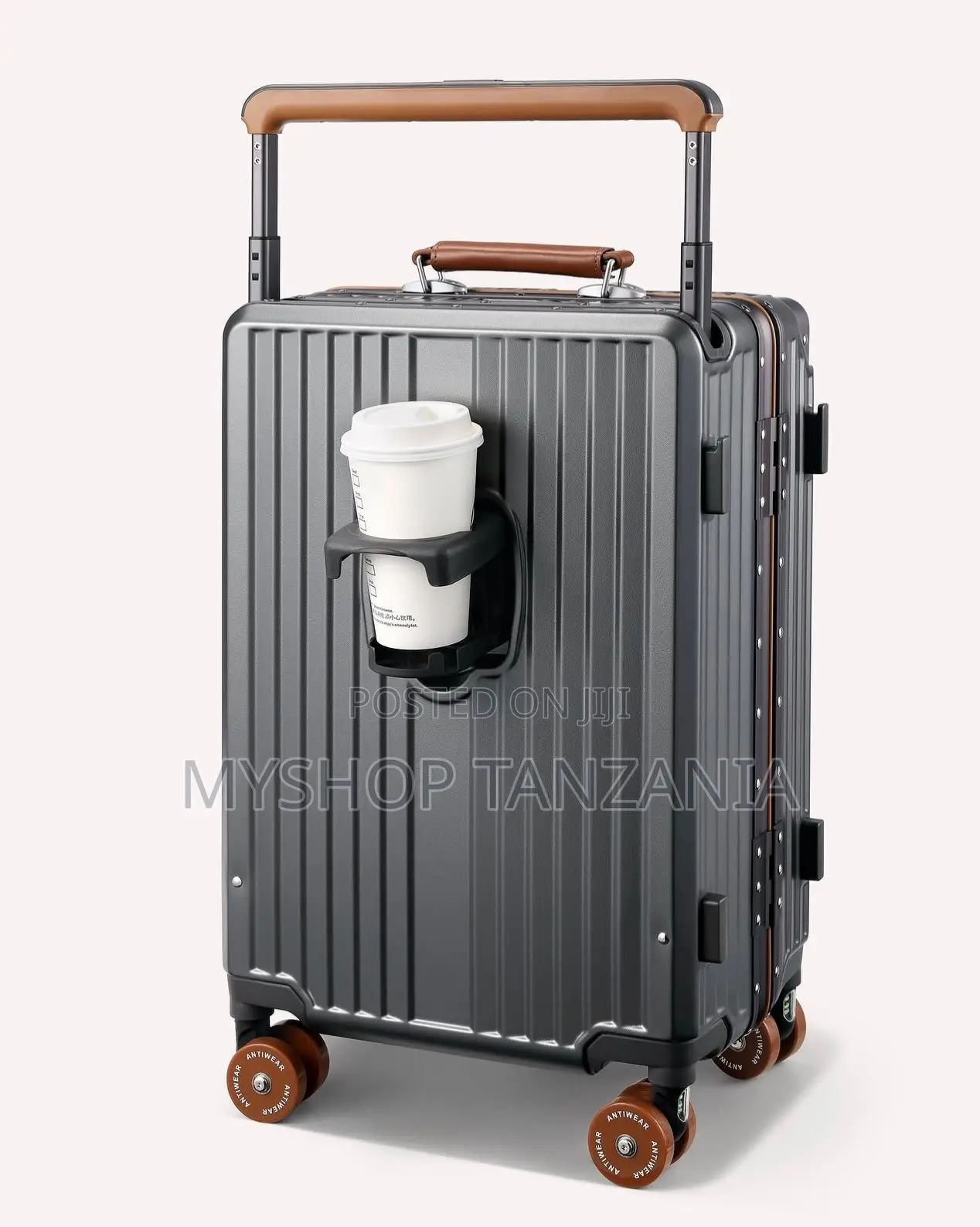 Aluminum-Framed Suitcase