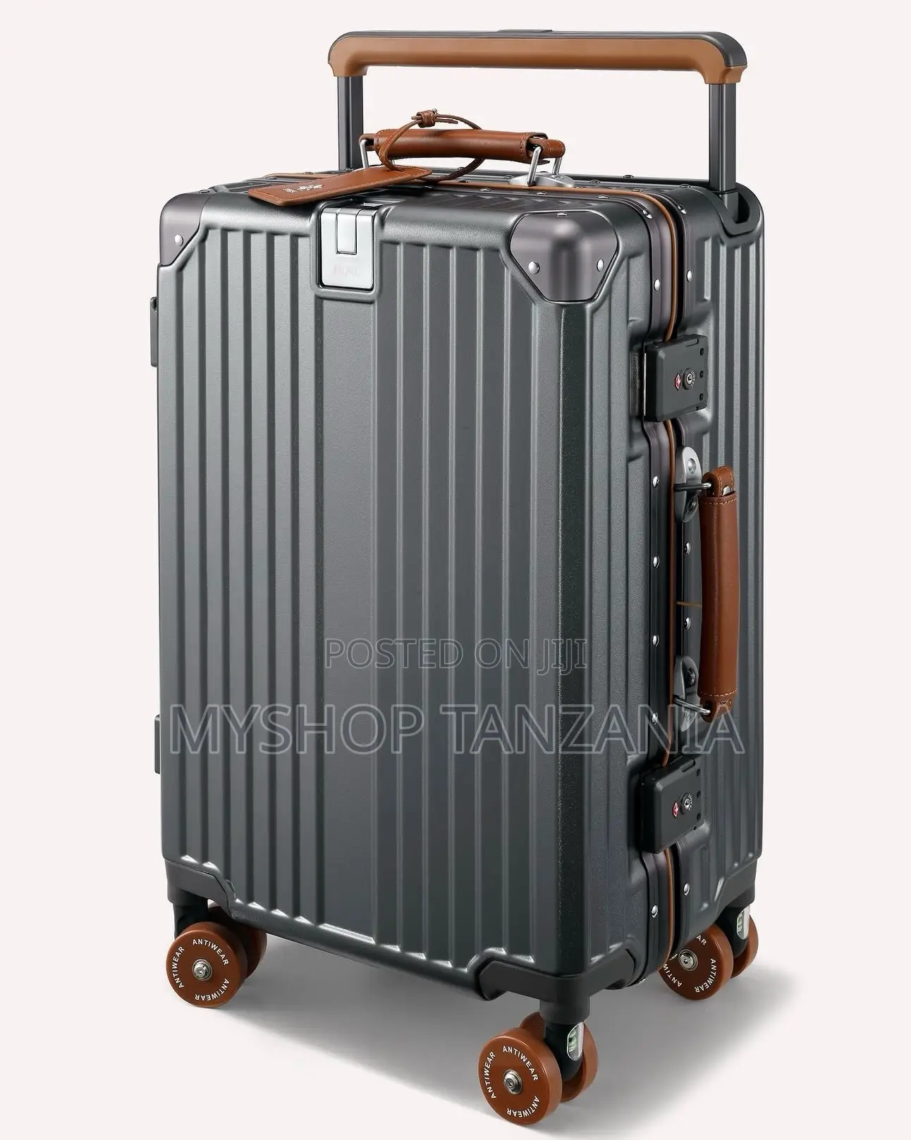Aluminum-Framed Suitcase