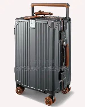 Aluminum-Framed Suitcase