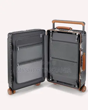 Aluminum-Framed Suitcase