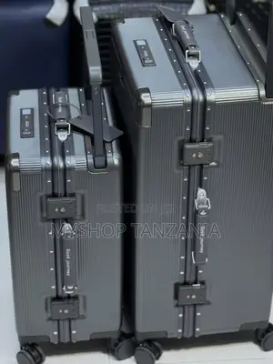 Gray Aluminum Frame Suitcase