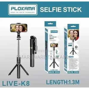 Plokama LED Selfie Stick Tripod for Selfies/Live/Video Recording