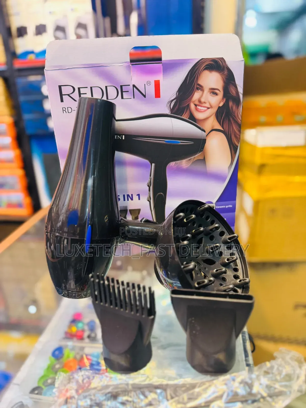 Redden 5-in-1 Hair Dryer Set With Diffuser and Attachments