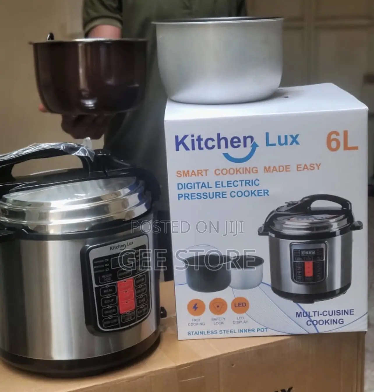 Kitchenlux Pressure Cooker 6litres