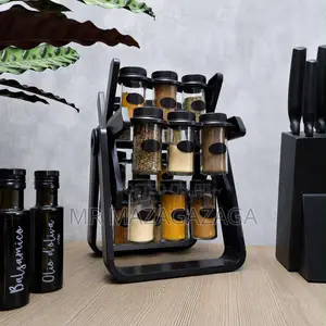 18-Pieces Rotating Spice Rack