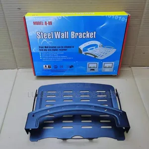 Q-09 Steel Wall Mount Shelf | Bracket for Decoder, DVD Player, TV Box