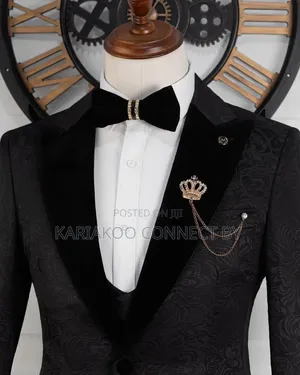 Luxury Floral Jacquard Suit