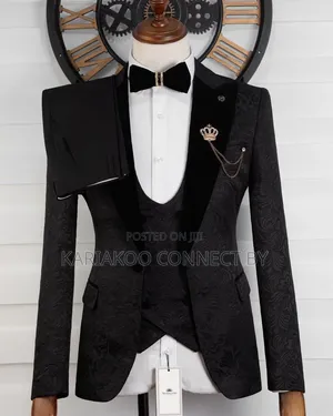 Luxury Floral Jacquard Suit