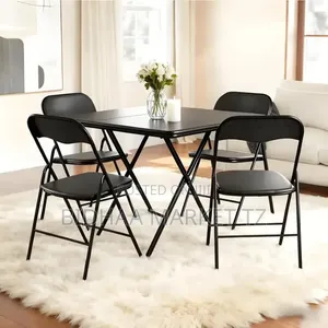 Modern Folding Dining Table Set | Space Saving Dining Table Chairs