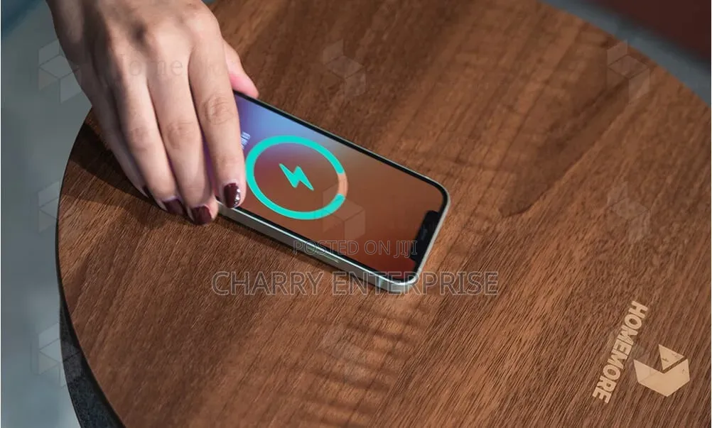 Smart Side TABLE With Built in Bluetooth SPEAKER and Wireless Charging
