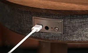 Smart Side TABLE With Built in Bluetooth SPEAKER and Wireless Charging