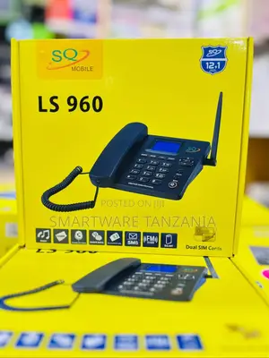 SQ LS 960 Corded Wireless Phone With Dual SIM Support and FM Tuner