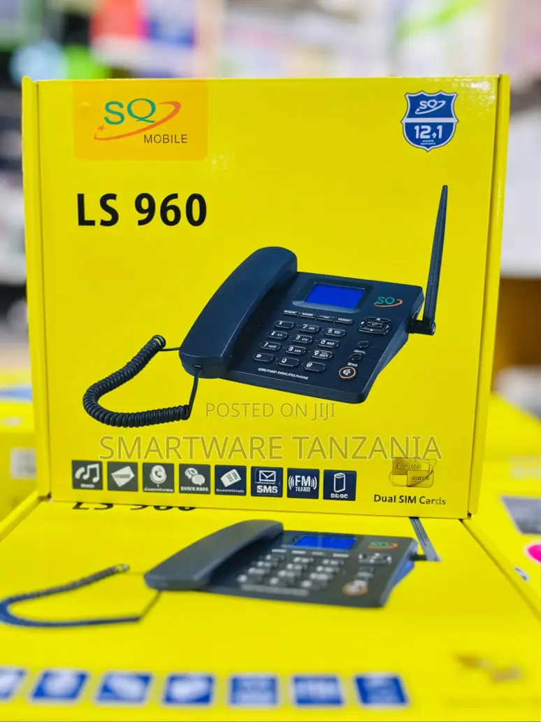 SQ LS 960 Corded Wireless Phone With Dual SIM Support and FM Tuner