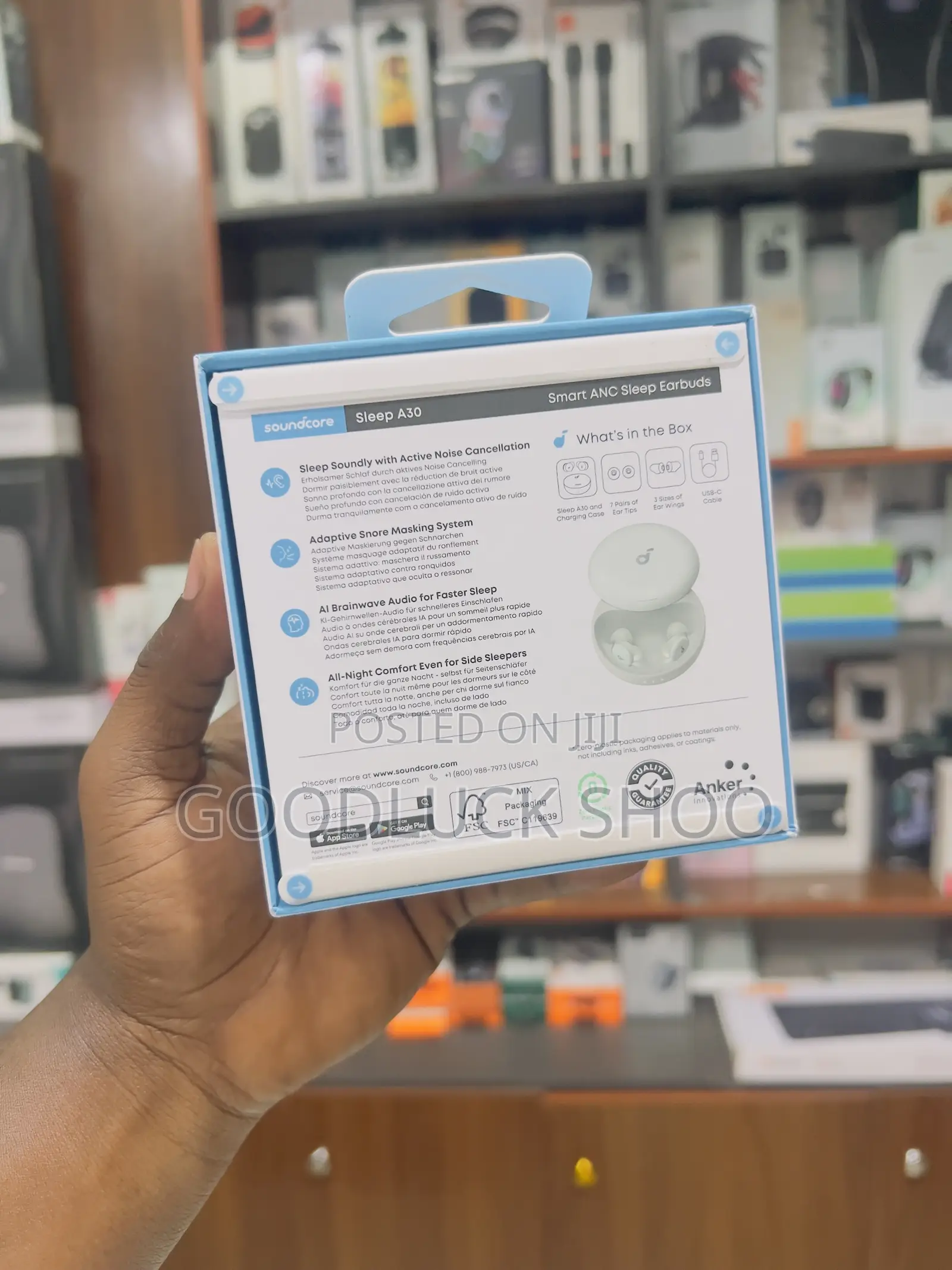 Soundcore by Anker Sleep A30 Smart Noise-Canceling Sleep Earbuds