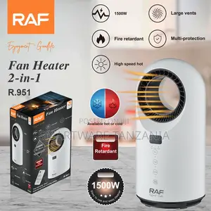 RAF R.951 Bladeless Fan Heater Vertical LED Control Fire Retardant