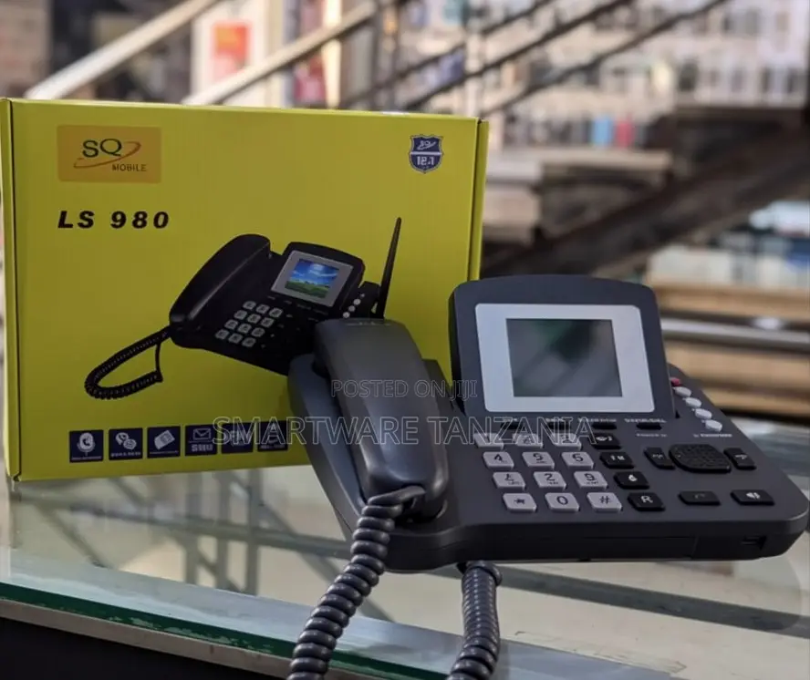 SQ Mobile LS 980 Corded Dual Sim Card With FM Radio, SMS, and Display