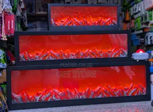Modern LED Electric Fireplace Lanterns 100cm