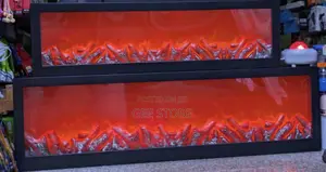 Modern LED Electric Fireplace Lanterns 100cm