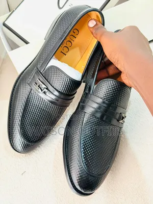 1 Colour Gucci Brand Men's Leather Mocca or Shoes Looking Nice