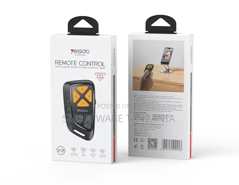 Yesido SF25 Remote Control for Smart Phones and Tablets, Bluetooth