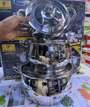 Kaisavilla 3pcs Sufuria Chungu Zinapika Majiko Yote Hadi Induction