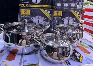 Kaisavilla 3pcs Sufuria Chungu Zinapika Majiko Yote Hadi Induction