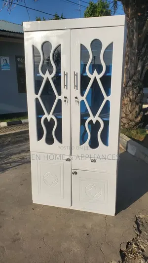 Kabati La Vyombo Milango Miwili Color White