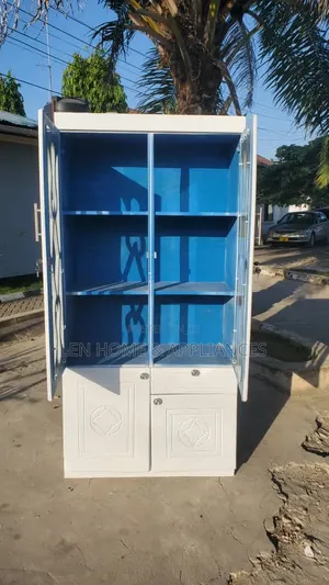 Kabati La Vyombo Milango Miwili Color White