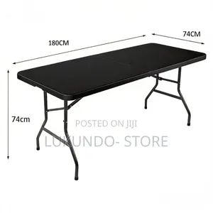 Black Folding Table 180cm