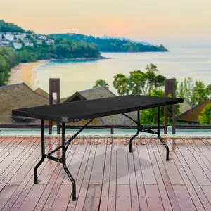 Black Folding Table 180cm