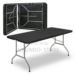 Black Folding Table 180cm