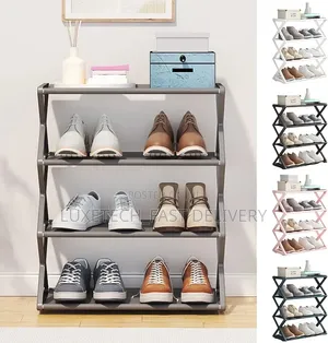 4-Tier Mini Foldable Shoe Rack for Entryway