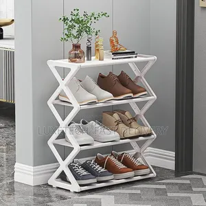 4-Tier Mini Foldable Shoe Rack for Entryway