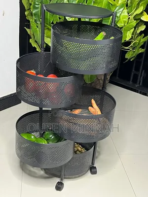 Rotating Multi-Tier Kitchen Storage Rack / Fruit and Vegetable Basket