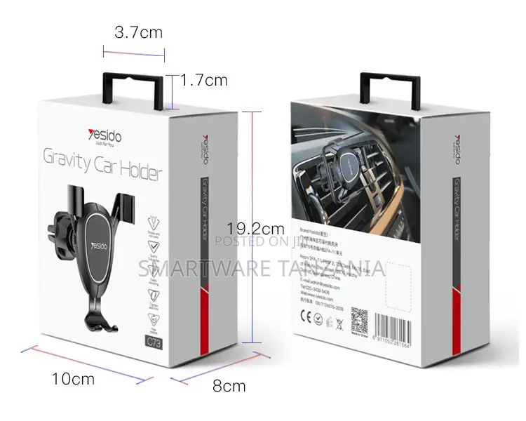 Yesido Gravity Car Holder for Dashboard and Air Vent Adjustable Design