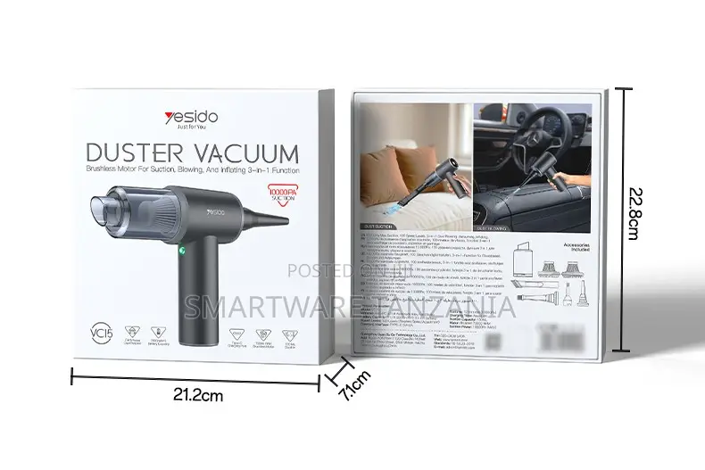 Yesido Duster Vacuum Brushless Motor for Suction, Blowing