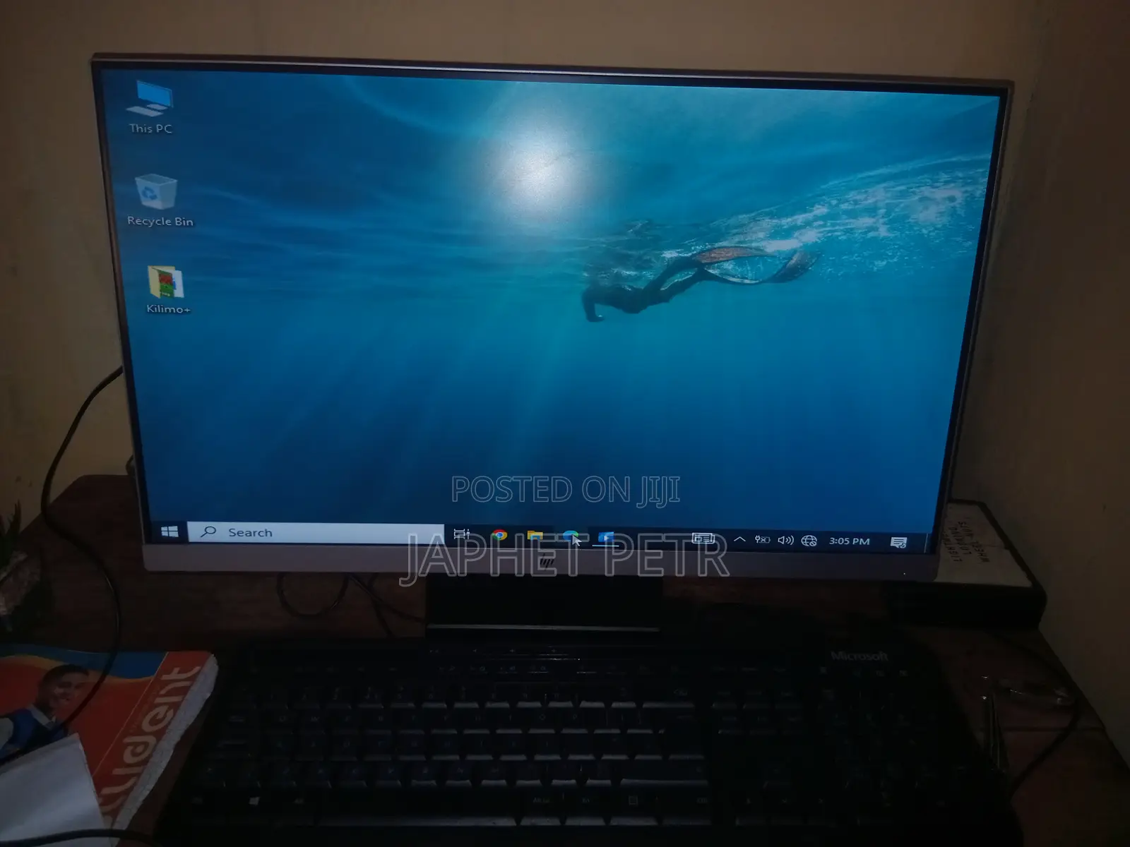 HP 24-Inch Monitor Inauzwa (Used - Excellent Condition)
