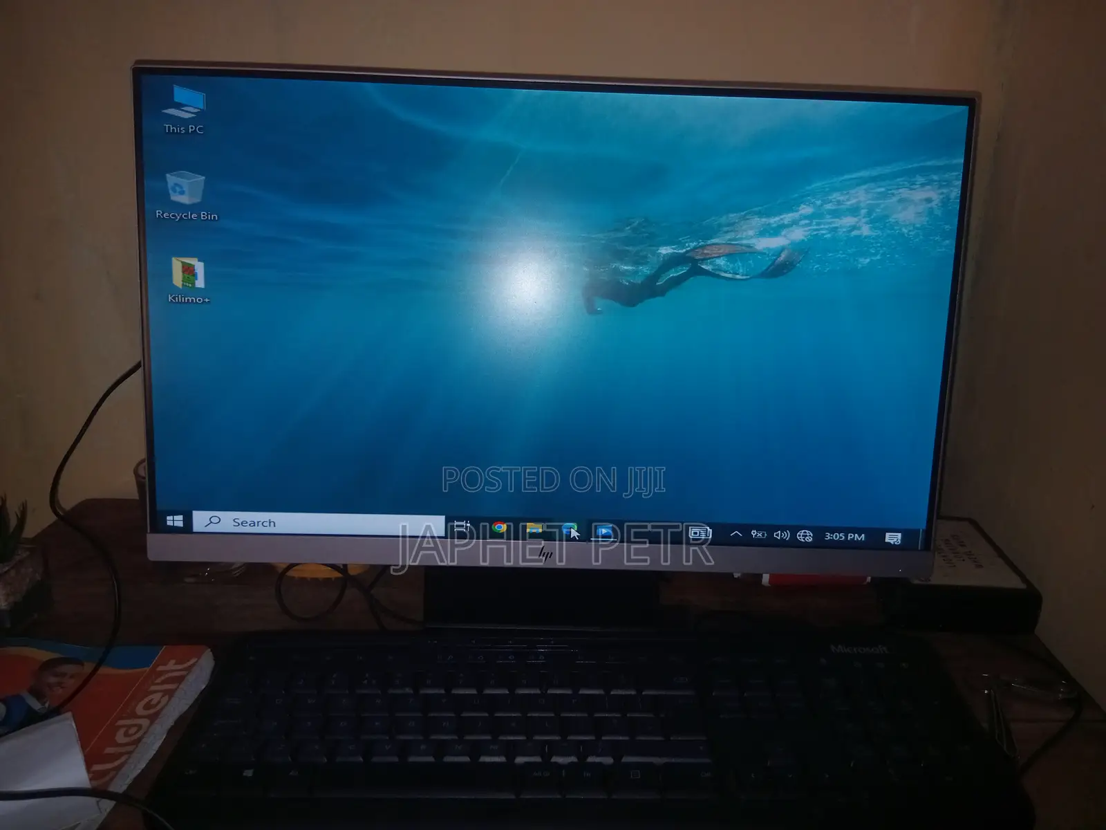 HP 24-Inch Monitor Inauzwa (Used - Excellent Condition)