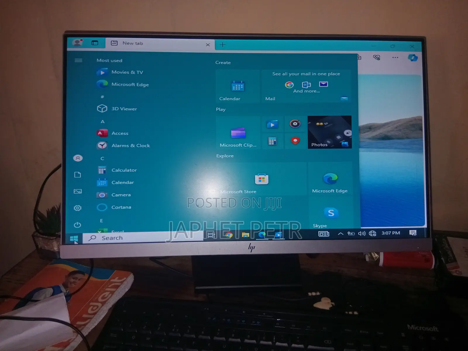 HP 24-Inch Monitor Inauzwa (Used - Excellent Condition)