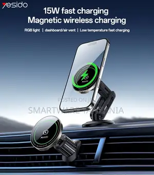 Yesido Magnetic Wireless Charger for Car, Fast Charge, Air Vent Mount