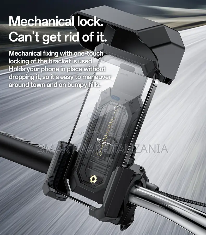 Yesido Bicycle Holder for 4.7 to 6.8 Inch Mobile Phones, Silicone Grip