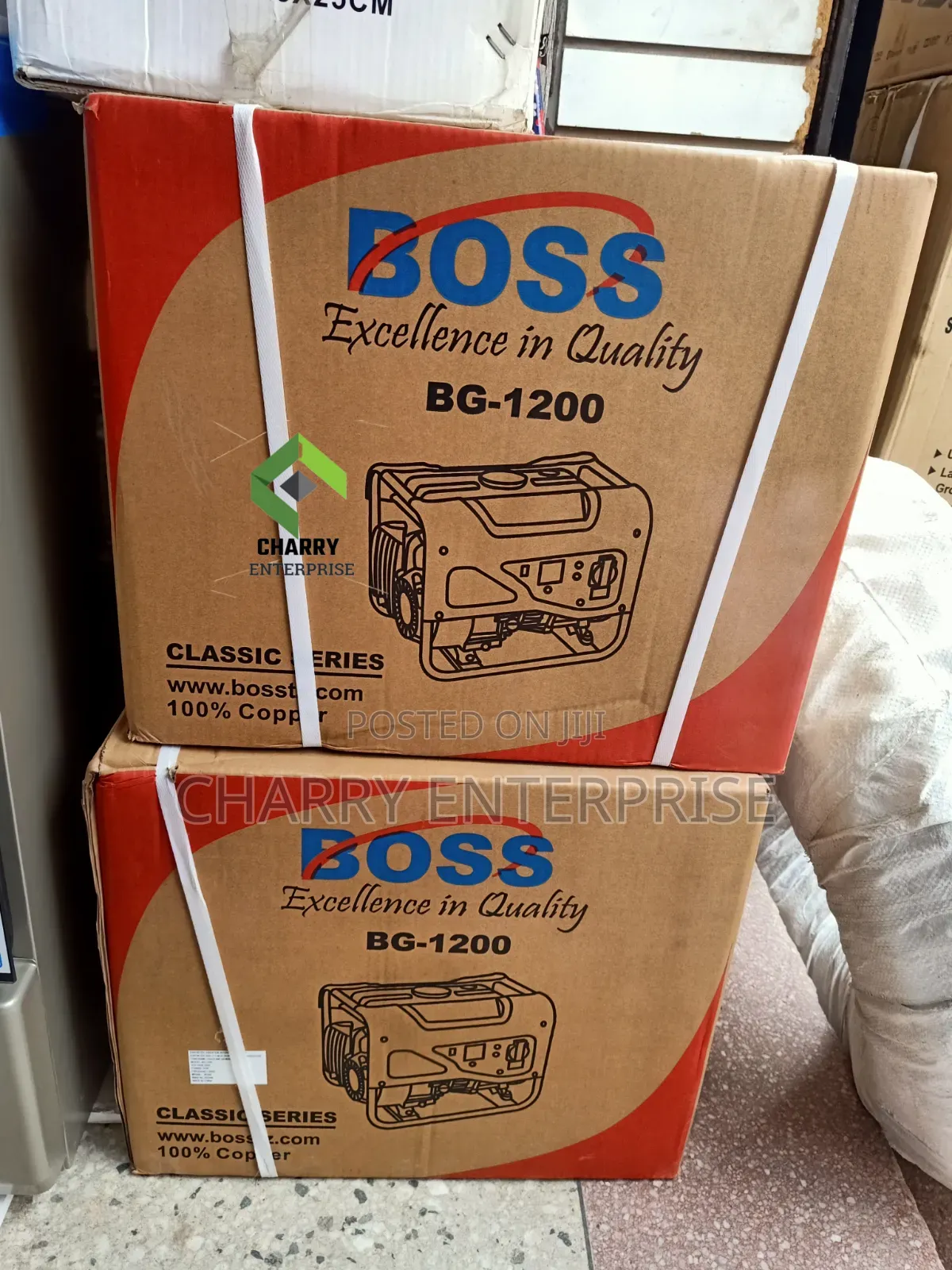 100% Copper Boss Generator Bg 1200 Single Phase 1kv/ 1kw